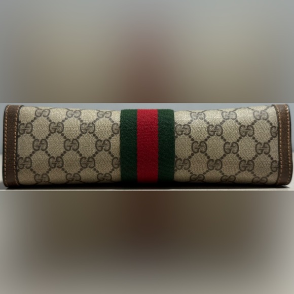 Gucci Vintage GG Supreme Web Sherry Line clutch bag - Picture 5 of 9